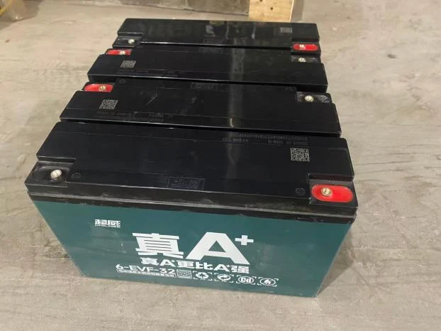 Customer photograph of lead-acid batteries